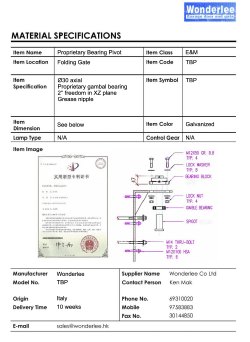 Top pivot bearing