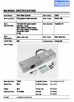 FAAC 560
