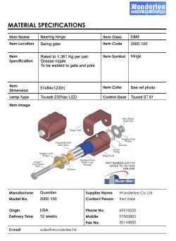 LiftMaster bearing hinge