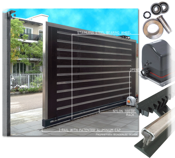 Proprietary Wonderlee slide gate design