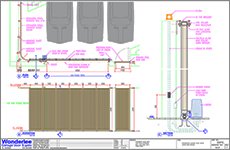 Curved slide gate 