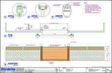 Shop drawing of slide gate