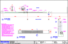 14.5m slide gate shop drawing