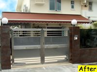 after installing an automatic swing gate
