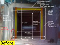 before installing an Aluminum-glass garage door
