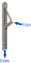 Mechanical floor lock to close swing gates securely