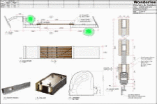 drawing for installation of bi-parting slide gate