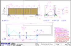 Drawing of fold gate