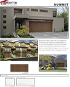 Summit - flat panel wood texture steel door