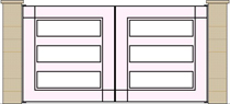 stainless steel and glass swing gate design