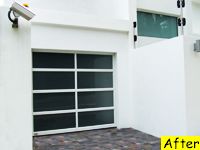 Aluminum-glass garage door at Stanley, Hong Kong