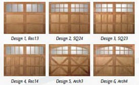 wooden garage door sample